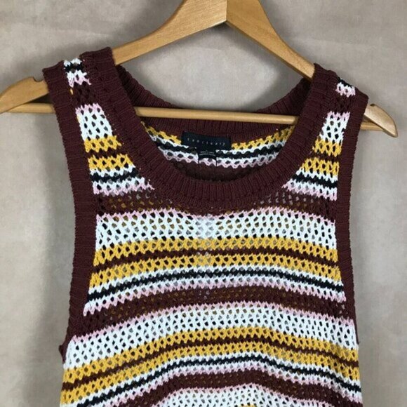 SANCTUARY Crochet Sweater Vest NWT Large - Picture 9 of 12